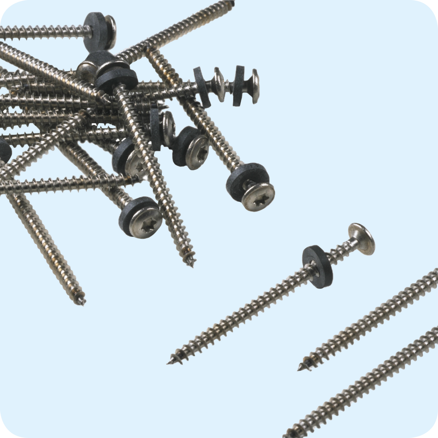 Monier RVS torxschroef met neopreen volgring 5x50 mm (100 St.)