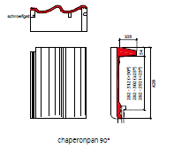 Sneldek Star Chaperonpan 90 graden