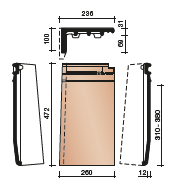 Koramic Actua 10 EB gevelpan