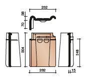 Koramic Tuile du Nord 44 gevelpan