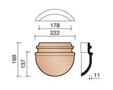 Koramic Tuile du Nord 44 Beginkapje Halfronde Vorst