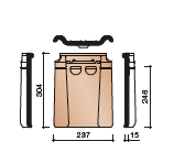 Koramic Tuile du Nord 44 pan met dubbele wel