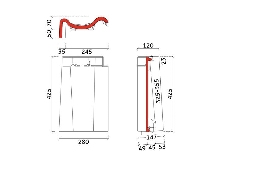 De Nieuwe Hollander Plus gevelpan