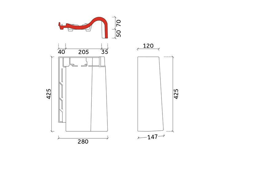 De Nieuwe Hollander Plus gevelpan