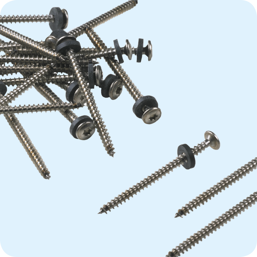 Monier RVS torxschroef met neopreen volgring 5x50 mm (100 St.)