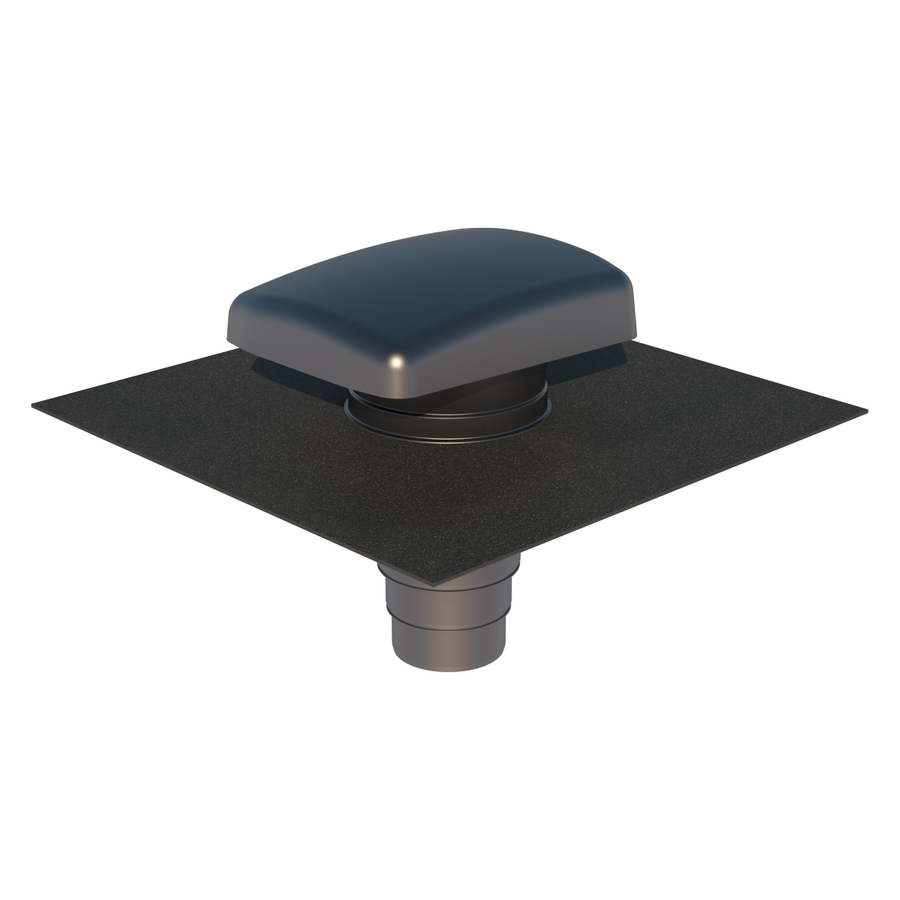Ubbink RVT 200 Ontluchtingspan Universeel grijs Ubiflex-zwart