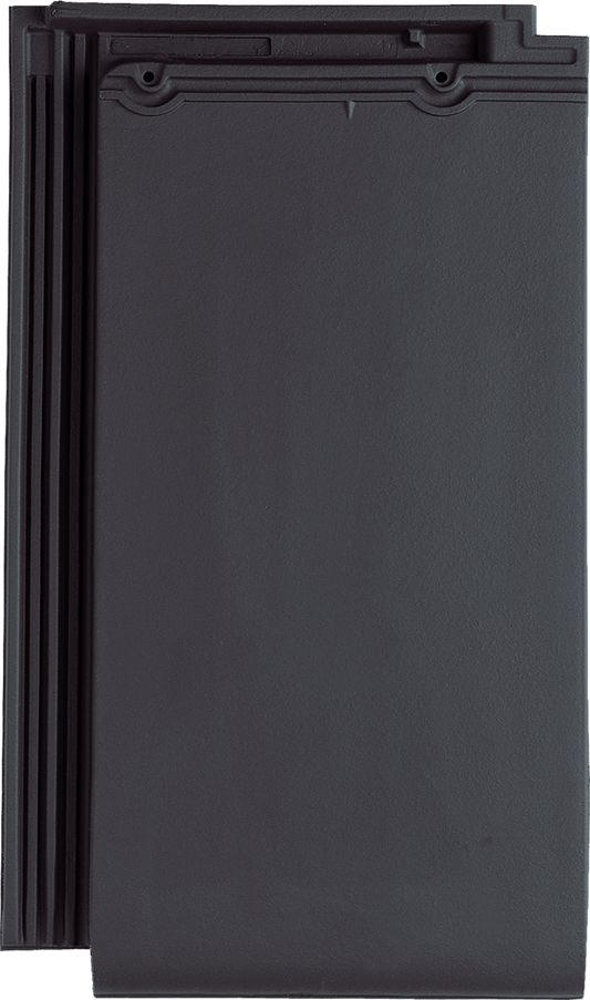 Dakpan Tuile Plat zwart vol donker Monier